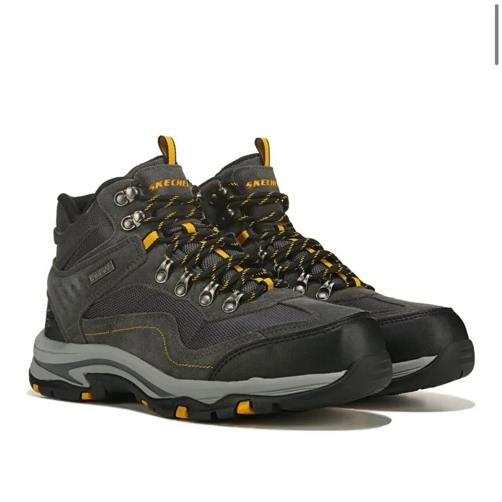 Skechers Mens Size 13 Trego Pacifico Hiking‎ Boots Waterproof Relaxed Fit 65672